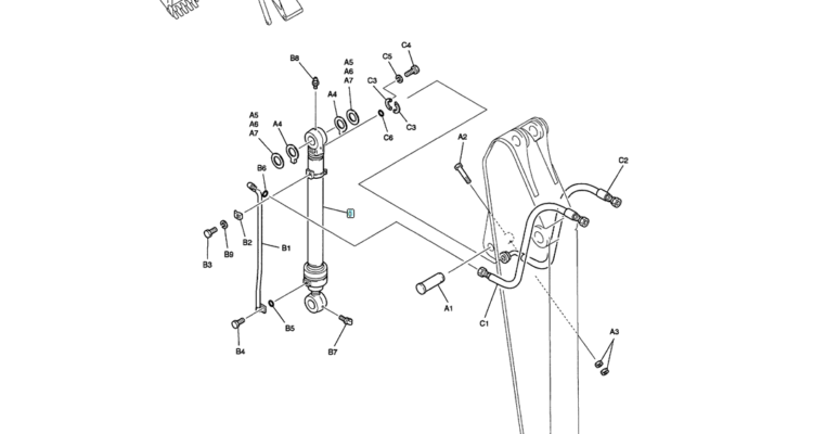 03-008 ARM HYDRAULIC LINES 2.94M (19FT 8IN)-SK200-6E SK210LC-6E SK200-6ES SK200LC-6E Kobelco Excavator Parts Number Electronic Catalog EPC Manuals