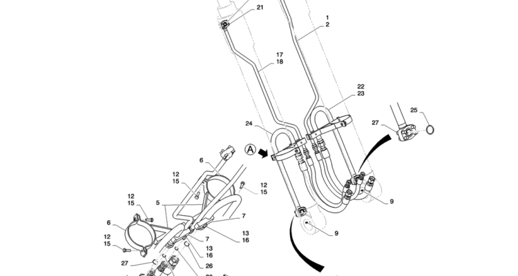 03-008(00)HYD LINES, CYLINDER (BOOM)-SK235SR-2 SK235SRLC-2 SK235SR Kobelco Excavator Parts Number Electronic Catalog EPC Manuals