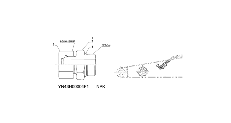 03-012(00)CONNECTOR ASSY (NIBBLER & BREAKER)-SK235SR-2 SK235SRLC-2 SK235SR Kobelco Excavator Parts Number Electronic Catalog EPC Manuals
