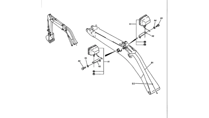 03-013 BOOM LIGHT INSTALLATION-Kobelco SK480LC-6E SK480-6S SK480LC-6 SK450-6 Excavator Parts Number Electronic Catalog EPC Manuals