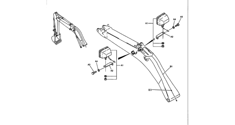 03-013 BOOM LIGHT INSTALLATION-Kobelco SK480LC-6E SK480-6S SK480LC-6 SK450-6 Excavator Parts Number Electronic Catalog EPC Manuals