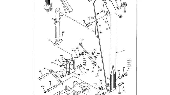03-016 MASS EXCAVATOR ARM ASSEMBLY P/N LS12BU0003F1-Kobelco SK480LC-6E SK480-6S SK480LC-6 SK450-6 Excavator Parts Number Electronic Catalog EPC Manuals 03-015 ARM ASSEMBLY 3.45M (11FT 4IN) HEAVY DUTY-Kobelco SK480LC-6E SK480-6S SK480LC-6 SK450-6 Excavator Parts Number Electronic Catalog EPC Manuals
