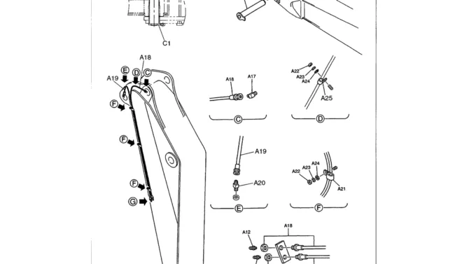 03-017 MASS EXCAVATOR ARM ASSEMBLY P/N LS12BU0003F1-Kobelco SK480LC-6E SK480-6S SK480LC-6 SK450-6 Excavator Parts Number Electronic Catalog EPC Manuals