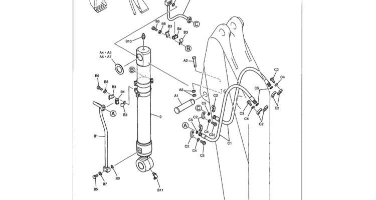 03-018 ARM HYDRAULIC LINES 3.45 M (11 FT. 4 IN.)-Kobelco SK480LC-6E SK480-6S SK480LC-6 SK450-6 Excavator Parts Number Electronic Catalog EPC Manuals