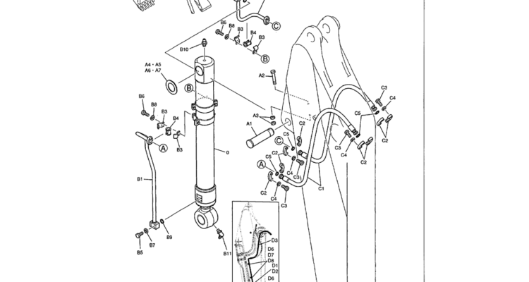 03-020 ARM HYDRAULIC LINES 3.45 M (11 FT. 4 IN.) ROTARY CIRCUIT OPTION-Kobelco SK480LC-6E SK480-6S SK480LC-6 SK450-6 Excavator Parts Number Electronic Catalog EPC Manuals