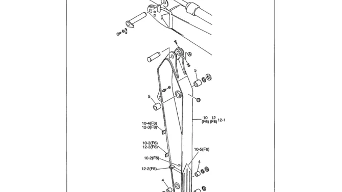 03-022 ARM ASSEMBLY (3.3M (10 FT - 10 IN)-SK330LC-6E SK330-6E SK350LC-6E Kobelco Excavator Parts Number Electronic Catalog EPC Manuals