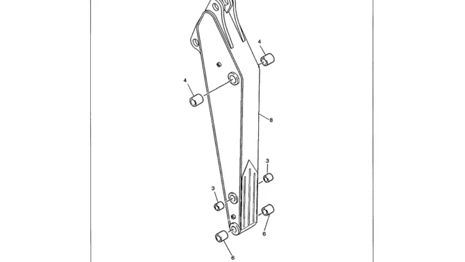 03-024 ARM ASSEMBLY 2.6M (8 FT - 10 IN) SHORT ARM-SK330LC-6E SK330-6E SK350LC-6E Kobelco Excavator Parts Number Electronic Catalog EPC Manuals