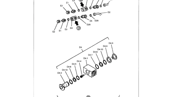 03-024 MASS ARM HYDRAULIC LINES VALVE ASSY, STOP - TWO WAY-Kobelco SK480LC-6E SK480-6S SK480LC-6 SK450-6 Excavator Parts Number Electronic Catalog EPC Manuals
