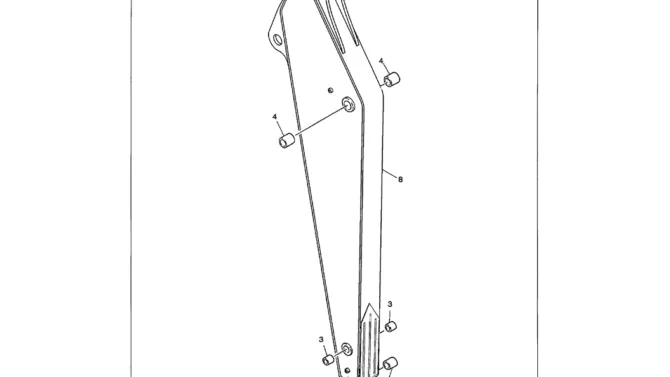 03-025 ARM ASSEMBLY 4.15M (14 FT - 2 IN) LONG ARM-SK330LC-6E SK330-6E SK350LC-6E Kobelco Excavator Parts Number Electronic Catalog EPC Manuals