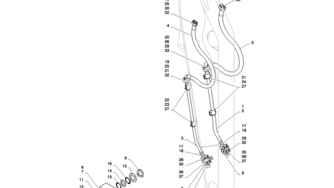03-027(00)HYD LINES, ARM (NIBBLER & BREAKER)-SK235SR-2 SK235SRLC-2 SK235SR Kobelco Excavator Parts Number Electronic Catalog EPC Manuals