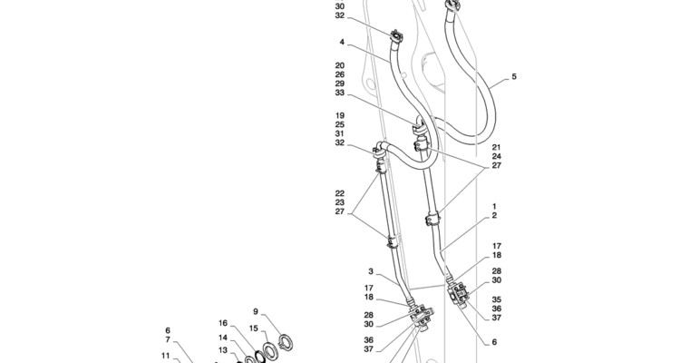 03-027(00)HYD LINES, ARM (NIBBLER & BREAKER)-SK235SR-2 SK235SRLC-2 SK235SR Kobelco Excavator Parts Number Electronic Catalog EPC Manuals