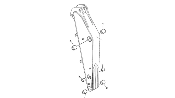 03-028 ARM ASSEMBLY 2.2M (7 FT - 6 IN) MASS EXCAVATOR (NIBBLER AND BREAKER)-SK330LC-6E SK330-6E SK350LC-6E Kobelco Excavator Parts Number Electronic Catalog EPC Manuals