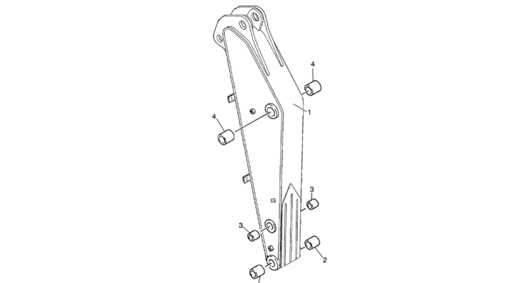 03 028 ARM ASSEMBLY 2.2M (7 FT – 6 IN) MASS EXCAVATOR (NIBBLER AND