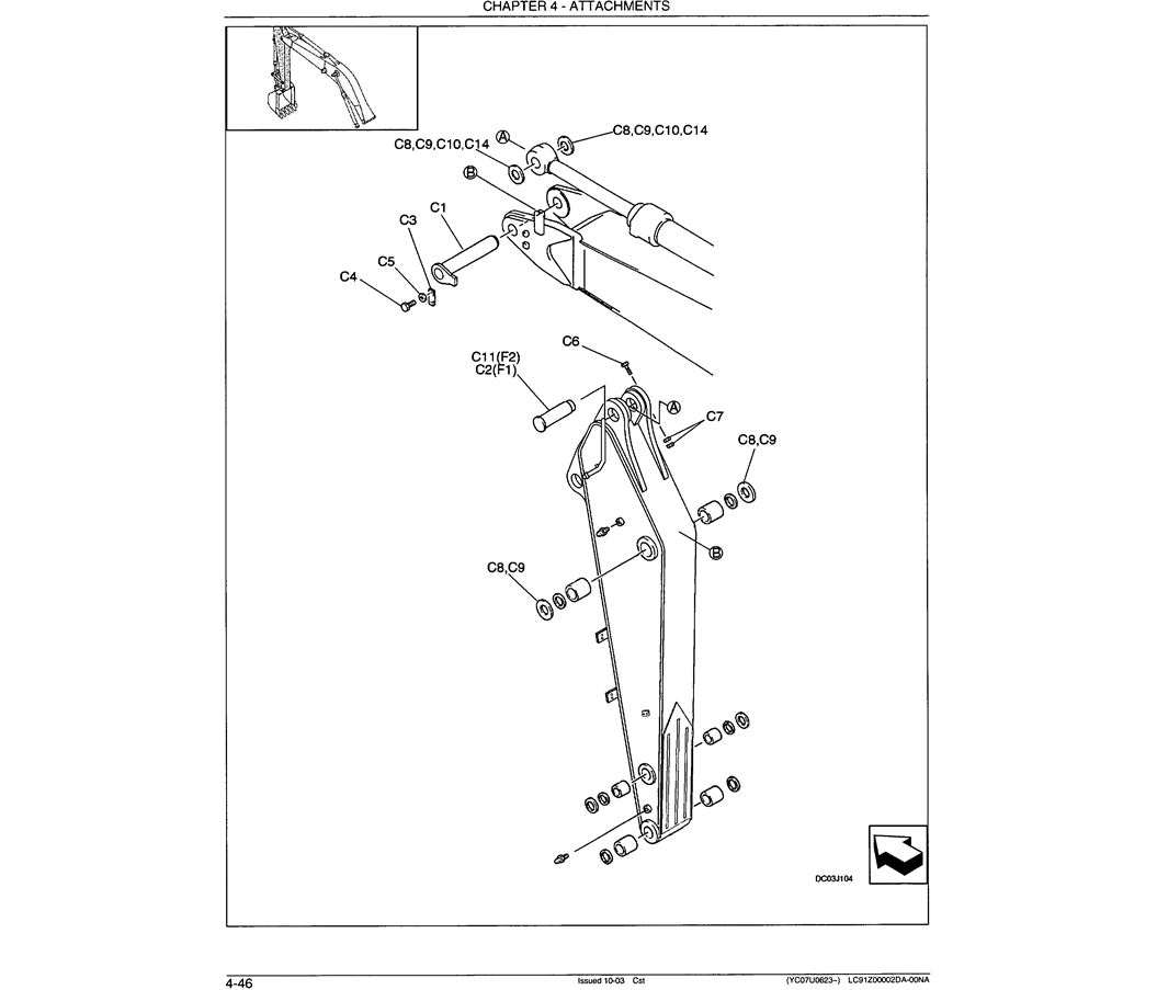03-029 ARM INSTALLATION-SK330LC-6E SK330-6E SK350LC-6E Kobelco Excavator Parts Number Electronic Catalog EPC Manuals