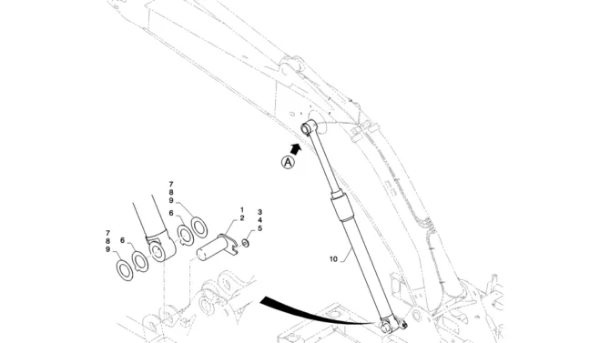 03-029(01)CYLINDER INSTALL (BOOM)-SK235SR-2 SK235SRLC-2 SK235SR Kobelco Excavator Parts Number Electronic Catalog EPC Manuals