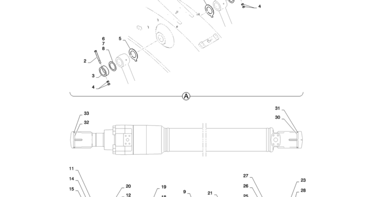 03-029(02)CYLINDER INSTALL (BOOM)-SK235SR-2 SK235SRLC-2 SK235SR Kobelco Excavator Parts Number Electronic Catalog EPC Manuals