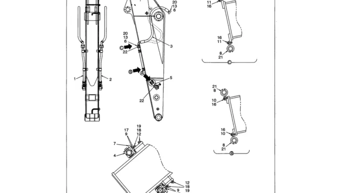 03-039 SHORT ARM HYDRAULIC LINES (NIBBLER AND BREAKER)-SK330LC-6E SK330-6E SK350LC-6E Kobelco Excavator Parts Number Electronic Catalog EPC Manuals