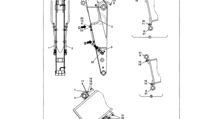 03-039 SHORT ARM HYDRAULIC LINES (NIBBLER AND BREAKER)-SK330LC-6E SK330-6E SK350LC-6E Kobelco Excavator Parts Number Electronic Catalog EPC Manuals
