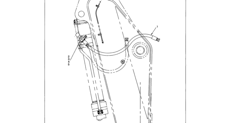 03 042 ARM HYDRAULIC LINES MASS EXCAVATOR