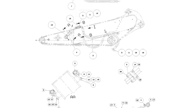 03-043 ARM HYDRAULIC LINES (MASS EXCAVATOR NIBBLER AND BREAKER)-SK330LC-6E SK330-6E SK350LC-6E Kobelco Excavator Parts Number Electronic Catalog EPC Manuals