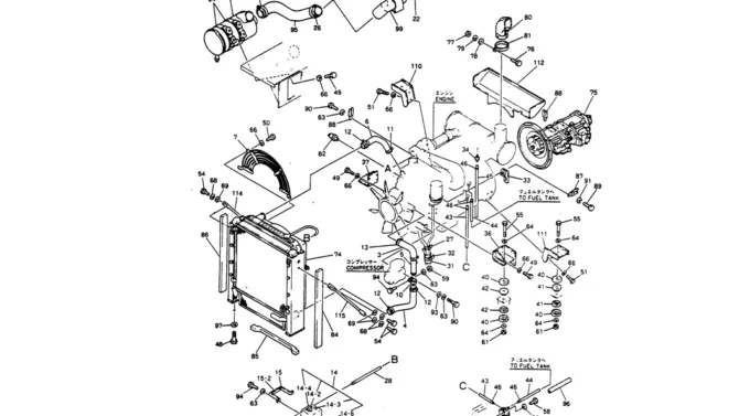 05-001 POWER-PLANT ASSY P/N 24100J14454F1-Kobelco SK220LC-3 SK250LC SK220-3 Excavator Parts Number Electronic Catalog EPC Manuals