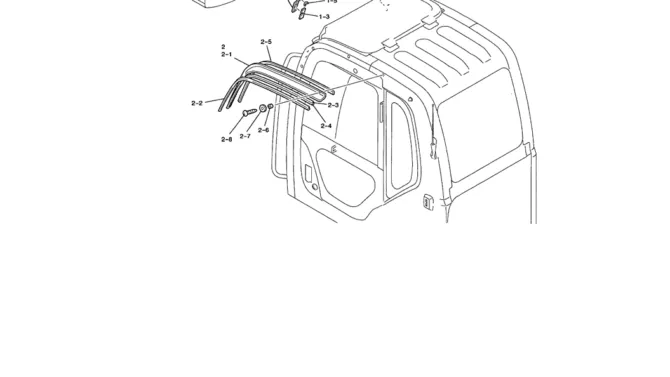05-003 SUN VISOR ASSEMBLY-SK200-6E SK210LC-6E SK200-6ES SK200LC-6E Kobelco Excavator Parts Number Electronic Catalog EPC Manuals