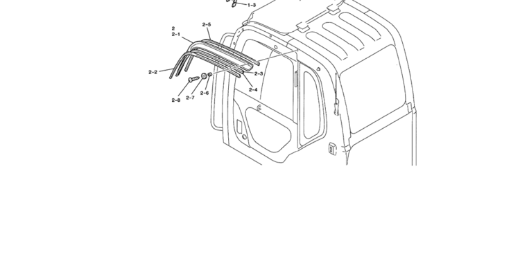 05-003 SUN VISOR ASSEMBLY-SK200-6E SK210LC-6E SK200-6ES SK200LC-6E Kobelco Excavator Parts Number Electronic Catalog EPC Manuals