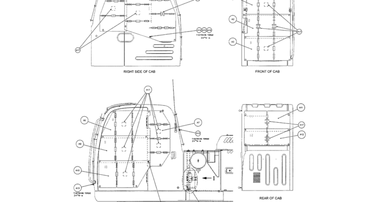 05-004(01) CAB VANDALISM GUARD-SK200-6E SK210LC-6E SK200-6ES SK200LC-6E Kobelco Excavator Parts Number Electronic Catalog EPC Manuals