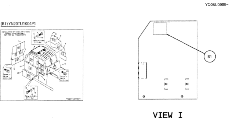 05-004(02) CAB VANDALISM GUARD-SK200-6E SK210LC-6E SK200-6ES SK200LC-6E Kobelco Excavator Parts Number Electronic Catalog EPC Manuals