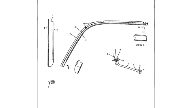 05-005 RAIN GUTTER SUNVISOR-Kobelco SK480LC-6E SK480-6S SK480LC-6 SK450-6 Excavator Parts Number Electronic Catalog EPC Manuals