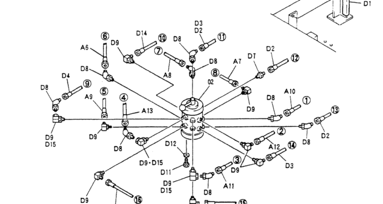 05-005(03)CONTROL LINES, REMOTE (MULTI)-Kobelco SK200-3 SK200LC-5 SK200 Excavator Parts Number Electronic Catalog EPC Manuals