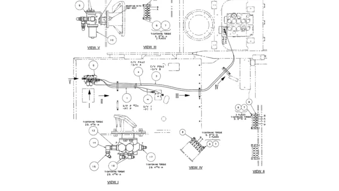 05-007 REMOTE CONTROL LINES (ROTARY CIRCUT/HAND CONTROL - N & B)-SK200-6E SK210LC-6E SK200-6ES SK200LC-6E Kobelco Excavator Parts Number Electronic Catalog EPC Manuals