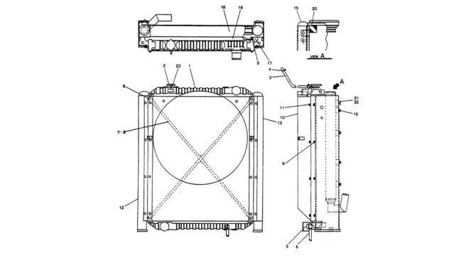 05-009 RADIATOR ASSY-Kobelco SK220LC-3 SK250LC SK220-3 Excavator Parts Number Electronic Catalog EPC Manuals