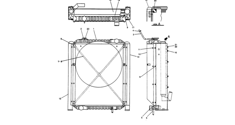 05-009 RADIATOR ASSY-Kobelco SK220LC-3 SK250LC SK220-3 Excavator Parts Number Electronic Catalog EPC Manuals