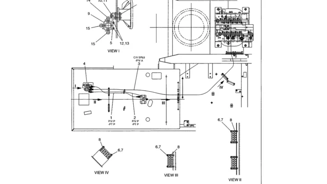 05-009 REMOTE CONTROL LINES ROTARY CIRCUIT/HAND CONTROL - ONE WAY-Kobelco SK480LC-6E SK480-6S SK480LC-6 SK450-6 Excavator Parts Number Electronic Catalog EPC Manuals