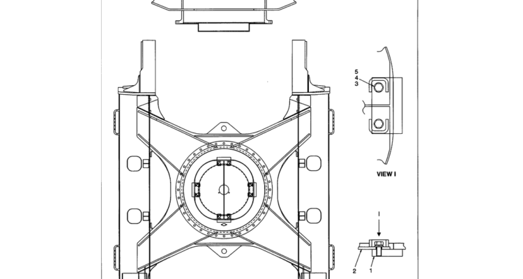 05-012 LOWER FRAME REWORK SINGLE PEDAL TRAVEL-SK330LC-6E SK330-6E SK350LC-6E Kobelco Excavator Parts Number Electronic Catalog EPC Manuals
