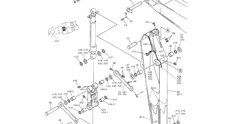 05-012 SHORT ARM ASSEMBLY-SK200-6E SK210LC-6E SK200-6ES SK200LC-6E Kobelco Excavator Parts Number Electronic Catalog EPC Manuals