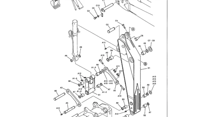 05-013 SHORT ARM ASSY 2.6 M (8 FT. 6 IN.)-Kobelco SK480LC-6E SK480-6S SK480LC-6 SK450-6 Excavator Parts Number Electronic Catalog EPC Manuals