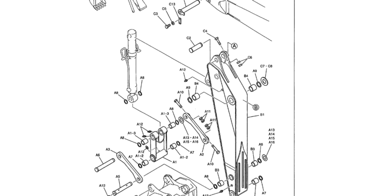 05-013 SHORT ARM ASSY 2.6 M (8 FT. 6 IN.)-Kobelco SK480LC-6E SK480-6S SK480LC-6 SK450-6 Excavator Parts Number Electronic Catalog EPC Manuals