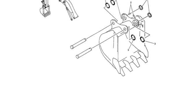 05-016 BUCKET INSTALLATION (50FT LONG REACH)-SK200-6E SK210LC-6E SK200-6ES SK200LC-6E Kobelco Excavator Parts Number Electronic Catalog EPC Manuals