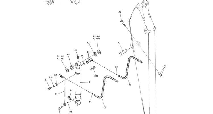 05-017HYD LINES, ARM 3.3M-Kobelco SK200-3 SK200LC-5 SK200 Excavator Parts Number Electronic Catalog EPC Manuals