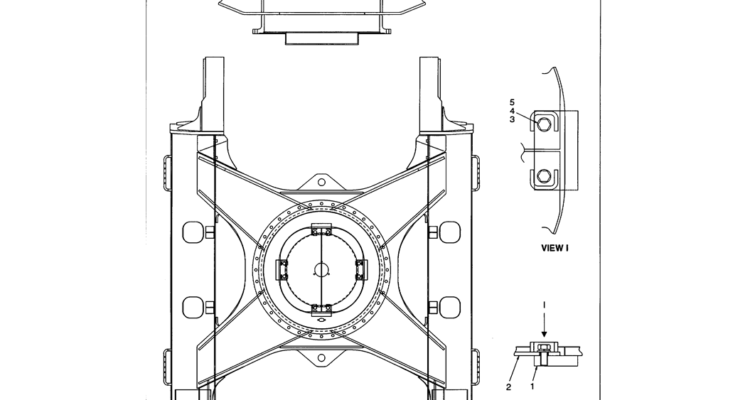 05-025 LOWER FRAME REWORK SINGLE PEDAL TRAVEL-Kobelco SK480LC-6E SK480-6S SK480LC-6 SK450-6 Excavator Parts Number Electronic Catalog EPC Manuals