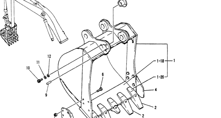 05-028BUCKET ASSY, 0.93M³ (0.8M³), P/N YN61B00042F2-Kobelco SK200-3 SK200LC-5 SK200 Excavator Parts Number Electronic Catalog EPC Manuals