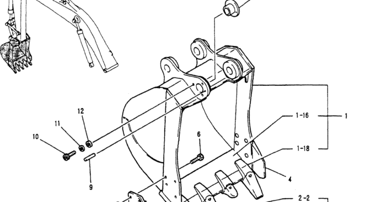 05-031BUCKET ASSY, H.D. 0.8M³ (0.7M³)-Kobelco SK200-3 SK200LC-5 SK200 Excavator Parts Number Electronic Catalog EPC Manuals