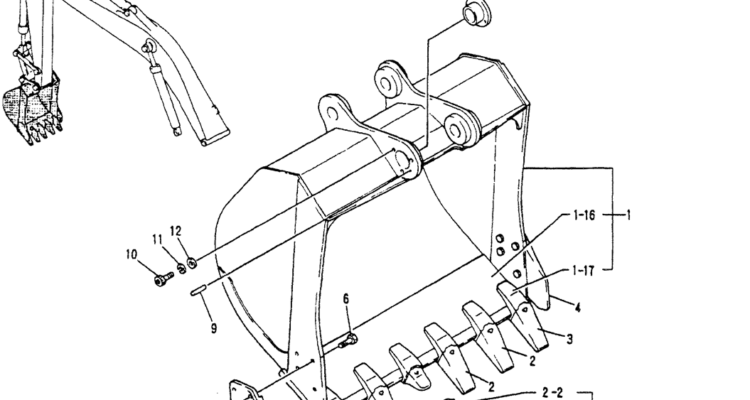 05 036BUCKET ASSY, 0.76M³ (0.65M³) (50FT LONG RANGE)