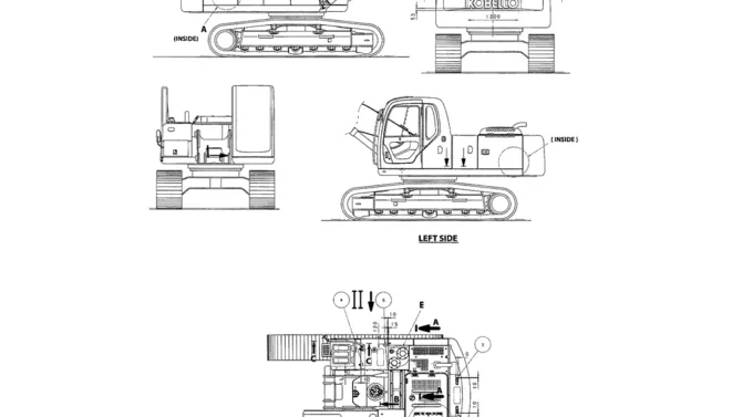 06-001(01) NAME PLATE INSTALLATION (STANDARD)-SK200-6E SK210LC-6E SK200-6ES SK200LC-6E Kobelco Excavator Parts Number Electronic Catalog EPC Manuals