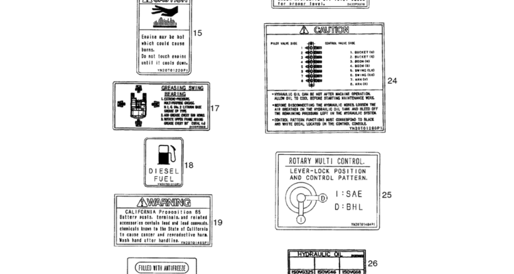 06-001(02) DECALS-SK330LC-6E SK330-6E SK350LC-6E Kobelco Excavator Parts Number Electronic Catalog EPC Manuals