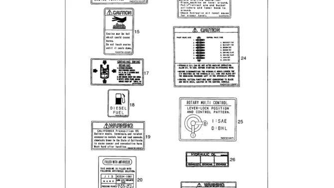 06-002 DECALS P/N YN22T00271F1, F2-Kobelco SK480LC-6E SK480-6S SK480LC-6 SK450-6 Excavator Parts Number Electronic Catalog EPC Manuals