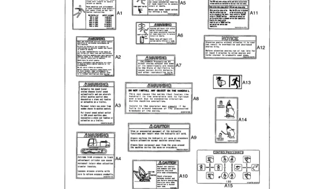 06-002(01) DECALS CAB-SK330LC-6E SK330-6E SK350LC-6E Kobelco Excavator Parts Number Electronic Catalog EPC Manuals