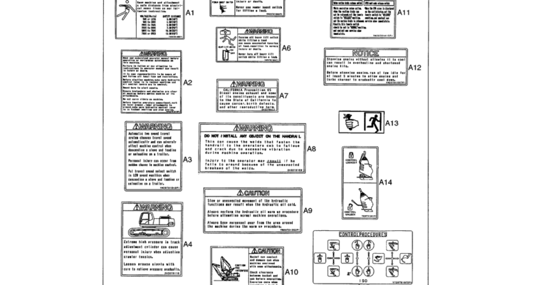 06-002(01) DECALS CAB-SK330LC-6E SK330-6E SK350LC-6E Kobelco Excavator Parts Number Electronic Catalog EPC Manuals